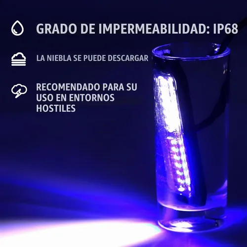 Vista 3 de WINECO Luces de policía para vehículos, 8PCS LED de Montaje en Superficie Luces Estroboscópicas Kit de Seguridad de Emergencia Advertencia Parrilla