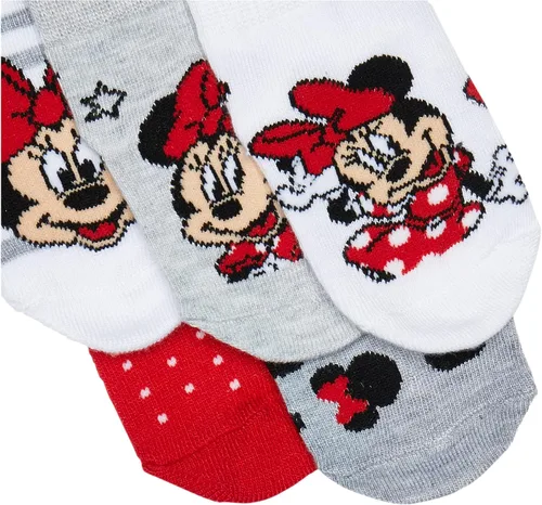 Vista 3 de Disney Baby Girls' Minnie Mouse 5 Pack Shorty Socks