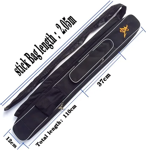 Vista 2 de Taichi - Bolsa de transporte de espada de doble capa, estuche de transporte de espada para artes marciales, bolsa de hombro de espada (doble capa)