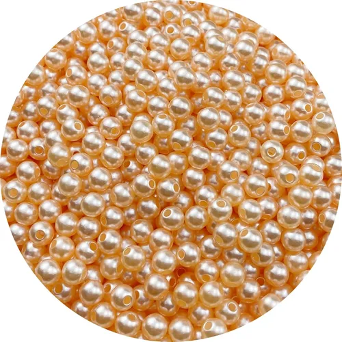 Vista 23 de 4000 piezas Cuentas de perlas para manualidades 3mm Perla de resina para hacer joyas Cuentas de perlas redondas a granel con agujero para collares