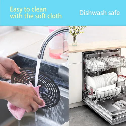 Vista 5 de Sartén de repuesto para freidora de aire, apta para freidora de aire Power Dash Chefman de 3.7 cuartos de galón, sartén antiadherente, apta