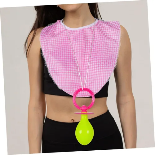 Vista 5 de Conjunto de disfraz para adultos, chupete con peto, divertido accesorio de cosplay para fiestas y adultos
