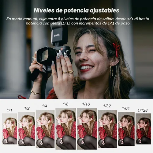 Vista 3 de Godox iA32 Retro Cámara Flash 490 Full Power Flash 2.5s Recycle