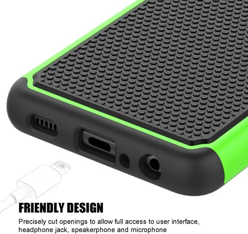 Vista 3 de Funda de teléfono a prueba de golpes para Samsung Galaxy A32 5G (6.5", 2021) [Verde]