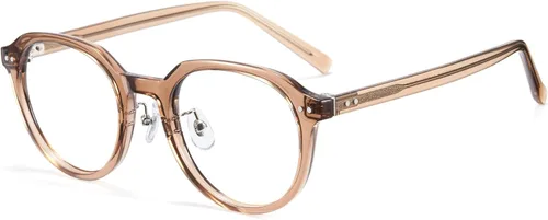 Vista 16 de Cyxus Gafas de luz azul para mujer, redondas, para computadora, con bloqueo de rayos azules, marco Tr90, antideslumbrante, tensión Round blue