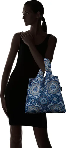 Vista 2 de Envirosax Bolsa de comestibles reutilizable, juego de 5 bolsas de compras ecológicas, bolsa ML.P Mallorca, multicolor