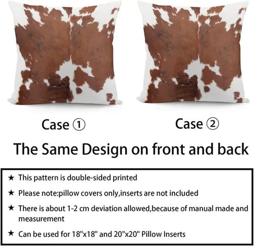 Vista 6 de Fundas de almohada de terciopelo, funda de almohada vintage suave para sofá, piel de vaca, piel de vaca, piel de vaca, funda de cojín cuadrada