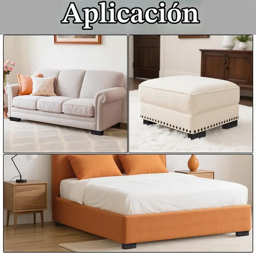 Vista 4 de Elevadores de madera (negro, 2 pulgadas)