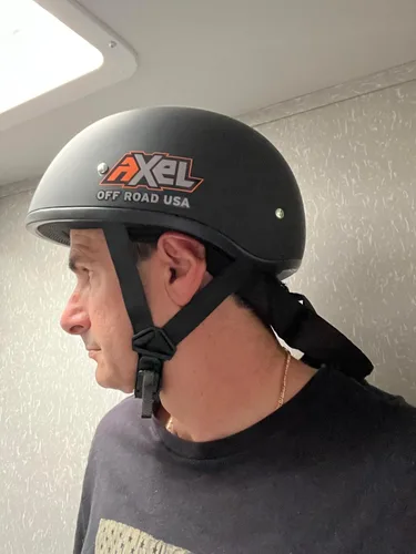 Vista 2 de AXEL OFF ROAD Casco para adultos todoterreno DOT - Protección todoterreno fuerte, cómoda y elegante con estilo de perfil bajo.