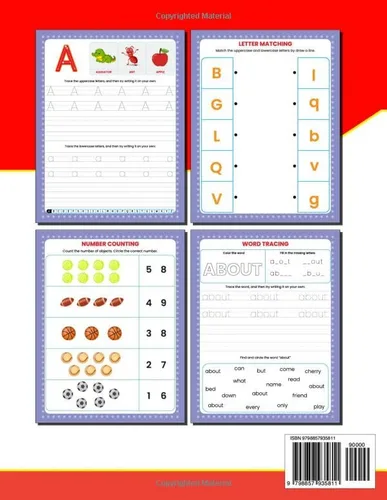 Vista 2 de PLAYFULLY LEARN to WRITE LETTERS, NUMBERS AND WORDS Master the Basics of Handwriting Through Engaging Tracing Activities and Creative Learning