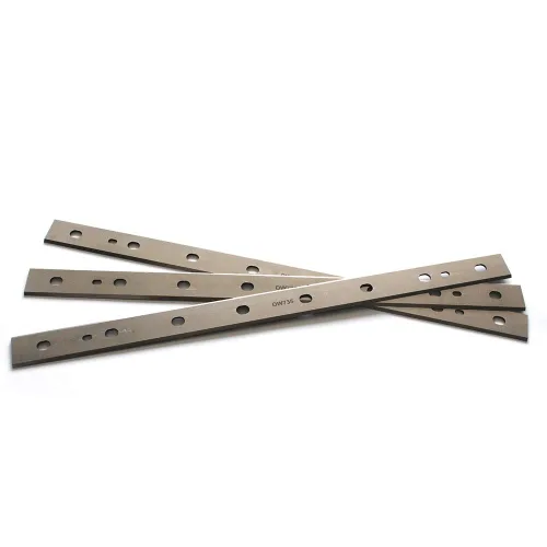 Vista 3 de OSCARBIDE Cuchillas cepilladoras HSS de 13", juego de 3 piezas, para DeWalt DW735/DW735X, cuchillos de repuesto DW7352 plateado