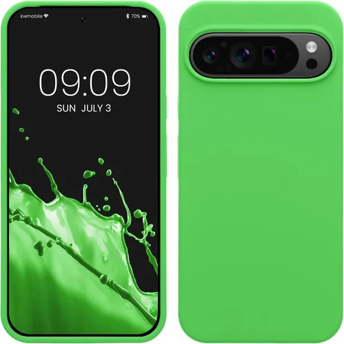 Vista 95 de kwmobile Funda Compatible con Google Pixel 6 Pro - Funda de Teléfono de Silicona TPU con Acabado Suave - Azul Caribe