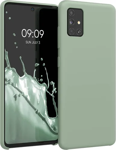 Vista 48 de kwmobile Funda Compatible con Samsung Galaxy A14 5G - Funda de teléfono de TPU y silicona con acabado suave - Verde Lima