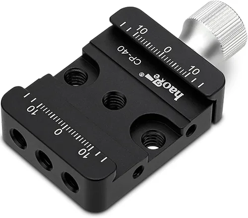 Vista 9 de Haoge CP-40 DSLR y abrazadera de liberación rápida sin espejo para conversión estándar tipo Arca Elevar Elevar Elevar Compatible con DJI Ronin S/SC