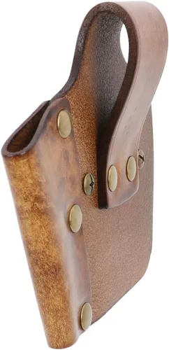 Vista 8 de TOURBON Cinta métrica de cuero para cinturón de cinturón - Vintage Brown