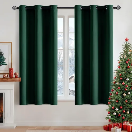 Vista 79 de MIULEE Cortinas opacas para dormitorio o sala de estar, juego de 2 paneles de cortina para ventana con aislamiento térmico y bloqueo de luz