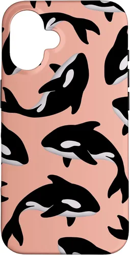 Vista 32 de Orca Whale Ocean Pattern - Carcasa para iPhone 17