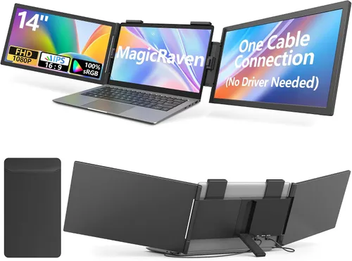 Vista 11 de Extensor de pantalla para portátil de 15,6 pulgadas, extensor de monitor