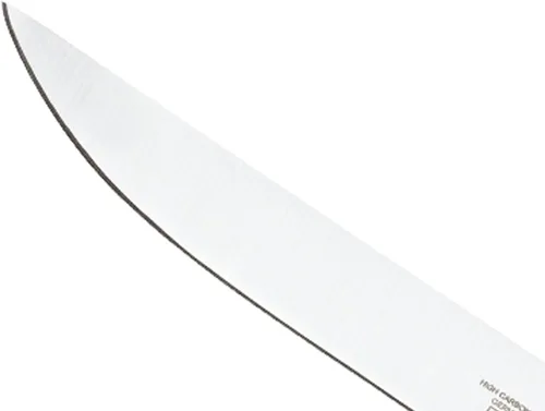 Vista 3 de Cuchillo para carne forjado Mercer Culinary Genesis de 10 pulgadas, Cuchillo rígido, forjado para deshuesar, 15,24 cm, 6", Acero/negro