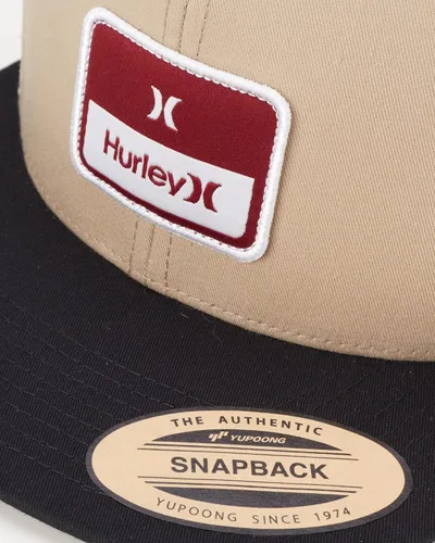 Vista 5 de Hurley Sombrero para hombre - Gorra de camionero de ala plana apilada