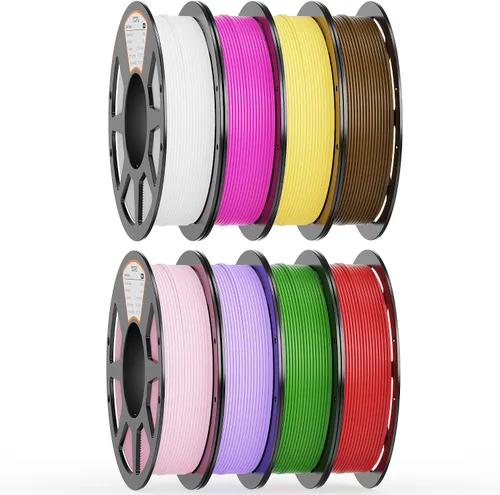Vista 17 de Paquete de filamento PLA de 0.069 pulgadas, 8 colores vibrantes, apto para Pla Bundle-250gx8-112020006