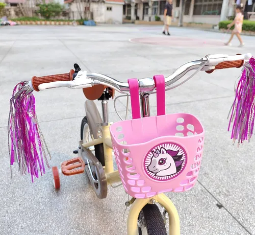 Vista 5 de Kit de accesorios de bicicleta para niñas, accesorios de bicicleta para niños, cuentas de radios de rueda de bicicleta, cinta de borla, campana