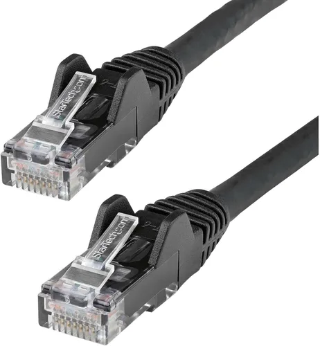 Vista 55 de StarTech Cable Ethernet CAT6 de 6 pulgadas – Cable Ethernet CAT 6 Gigabit amarillo -650 MHz 100 W PoE RJ45 UTP Network/Patch Cord Snagless w/Strain