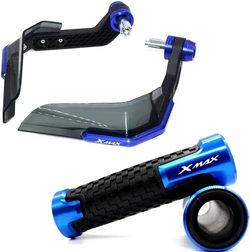 Vista 14 de Para Y&AMAHA Xmax X-MAX 125 250 300 400 2017-2023 2022 - Agarres para guardamanos de motocicleta (color plateado 2)