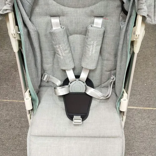Vista 3 de SeedFuture Cojín de entrepierna para cinturón de seguridad para cochecito de bebé, 2 piezas, almohadillas universales para cinturón de bebé, bebés