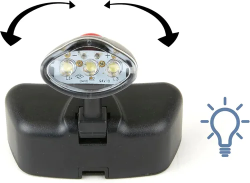 Vista 5 de Lupa con 4 lentes diferentes, Carson Optical Pro Series, magnivisor de lujo con luz LED para usar en la cabeza, negro