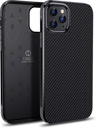 Vista 24 de ONES Funda delgada para iPhone 8 Plus / 7 Plus, cubierta de patrón de fibra de carbono, funda protectora a prueba de golpes con diseño minimalista