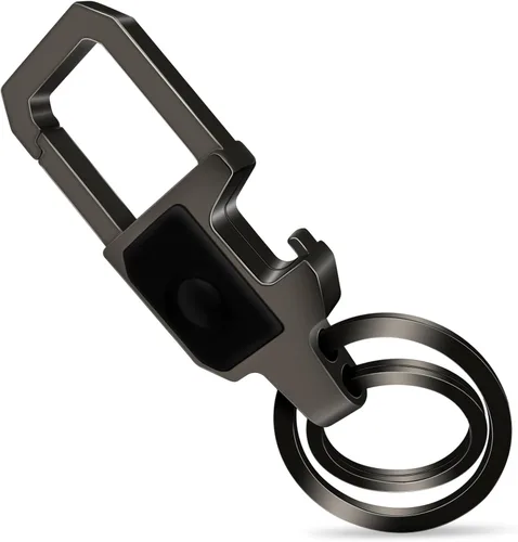 Vista 2 de Idakekiy Key Chain LED Light and Bottle Opener with 2 Key Rings Car Key Chain for Men and Women