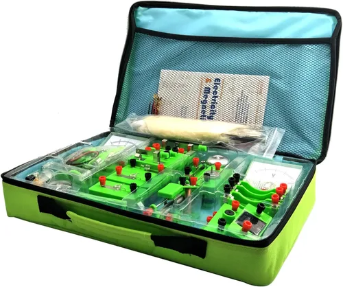Vista 8 de EUDAX School Physics Labs Circuito de descubrimiento de electricidad básica y kits de experimentos de magnetismo para estudiantes de secundaria