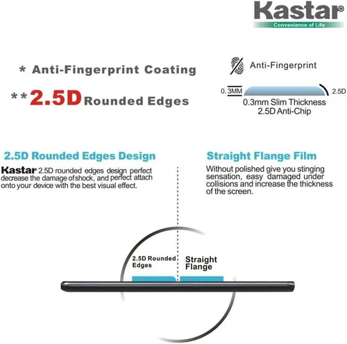 Vista 2 de Kastar S5 protector de visualización (1-Pack), Vidrio Templado Premium Crystal Clear – Protector de visualización de vidrio para Samsung Galaxy S5