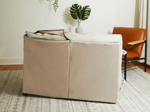 Vista 4 de Covermates Keepsakes - Bolsa de almacenamiento con estructura rodante, poliéster 600D resistente, ruedas para un fácil transporte, ventana