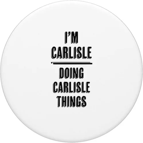 Vista 3 de I'm CARLISLE Doing CARLISLE Things Divertido y lindo - Nombre PopSockets intercambiable PopGrip