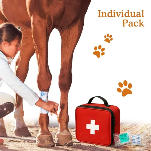 Vista 7 de Vendaje autoadhesivo para veterinario, cinta médica de primeros auxilios para muñecas, tobillos, dedos, ideal para deportes y actividades diarias