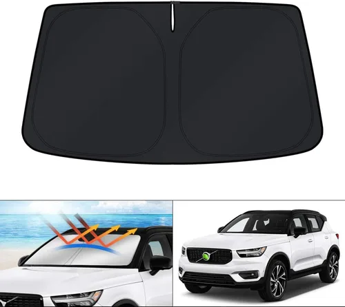 Vista 131 de KUST Parasol para parabrisas para BMW X1 F48 2016, 2017, 2018, 2019, 2020, 2021, 2022, accesorios de ajuste personalizado, parasol plegable