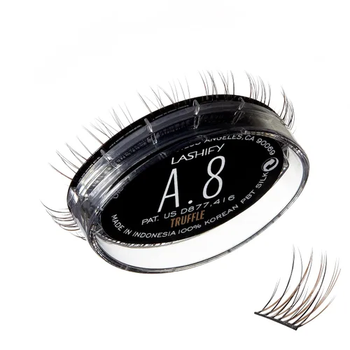 Vista 24 de Lashify Amplify - Extensiones de pestañas Gossamer de 0.47 pulgadas, color ceniza, pestañas postizas para un aspecto natural