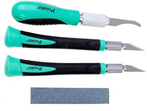 Vista 2 de Proskit - Cuchillo multifuncional para carpintería, juego de herramientas para tallar Pd-395a