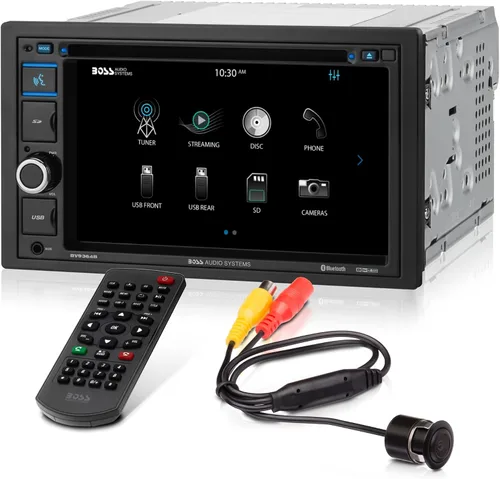 Vista 8 de BOSS Audio Systems BV9358B Estéreo para automóvil - CarPlay Android Auto inalámbrico, doble Din, pantalla táctil de 7 pulgadas, Bluetooth, sin