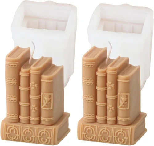 Vista 9 de Moldes de silicona para velas (paquete de 2 velas de erizo)