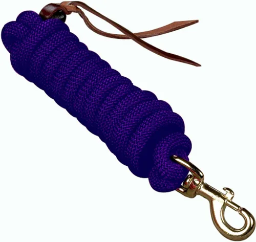 Vista 3 de Hamilton 5/8" x 10' Poly Cowboy Horse Lead Rope, Azul