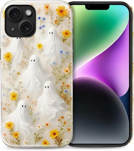 Vista 41 de Funda para iPhone 13 iPhone 14, a prueba de golpes, funda protectora híbrida de 2 capas, doble protección contra caídas, antiarañazos, diseño Rojo
