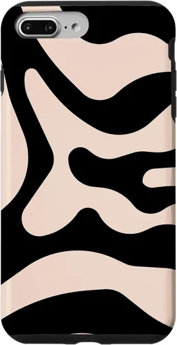 Vista 9 de Funda para iPhone 15 Retro Negro 60s 70s Estético Retro Liquid Swirl Groovy