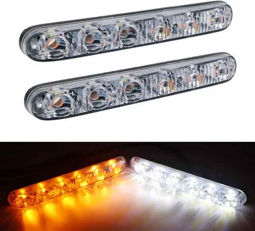 Vista 10 de Juego de 2 piezas de luces LED de alta potencia para conducción diurna, faros antiniebla LED para coche, ajuste universal