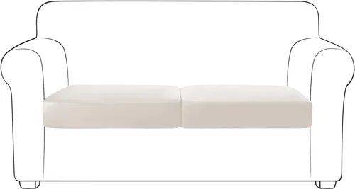 Vista 61 de Yates Home Funda de cojín de piel sintética para sofá, impermeable, elástica, para asiento de caravana, sofá biplaza, protector de muebles, funda