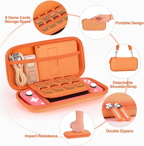 Vista 4 de innoAura Switch Lite Case 17 in 1 Switch Lite Accessories Bundle with Switch Lite Carrying Case, Switch Game Case, Switch Lite Screen Protector