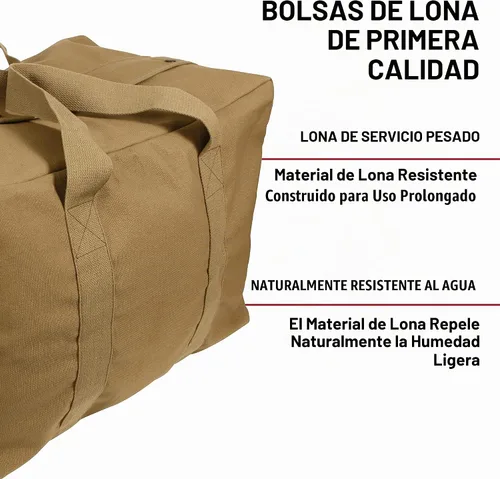 Vista 3 de Rothco Bolsa de Lona para Paracaídas Cargo – Bolsa de Viaje Duffle Extra Grande con Capacidad de 75L ACU Digital Camo