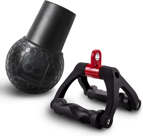 Vista 9 de HXD-ERGO Mango doble D para máquina de cable, accesorio ergonómico de cable con mango de fila, agarre de barra triangular en V, accesorios